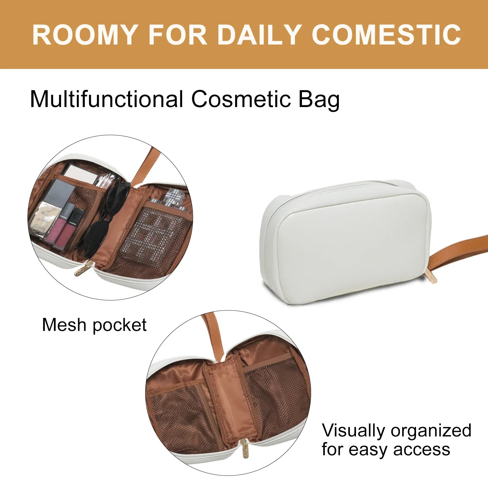 TOKOJO Luxury Quilted Laptop Tote Bag with Small Clutch